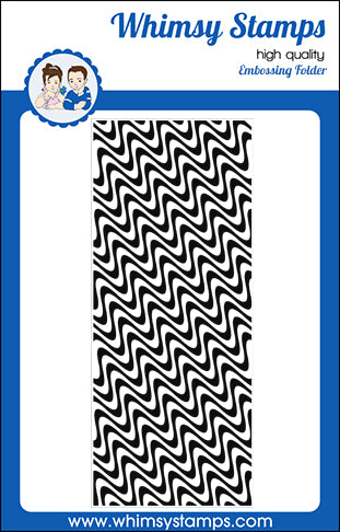 Wave Lengths - Slimline Embossing Folder - Whimsy
