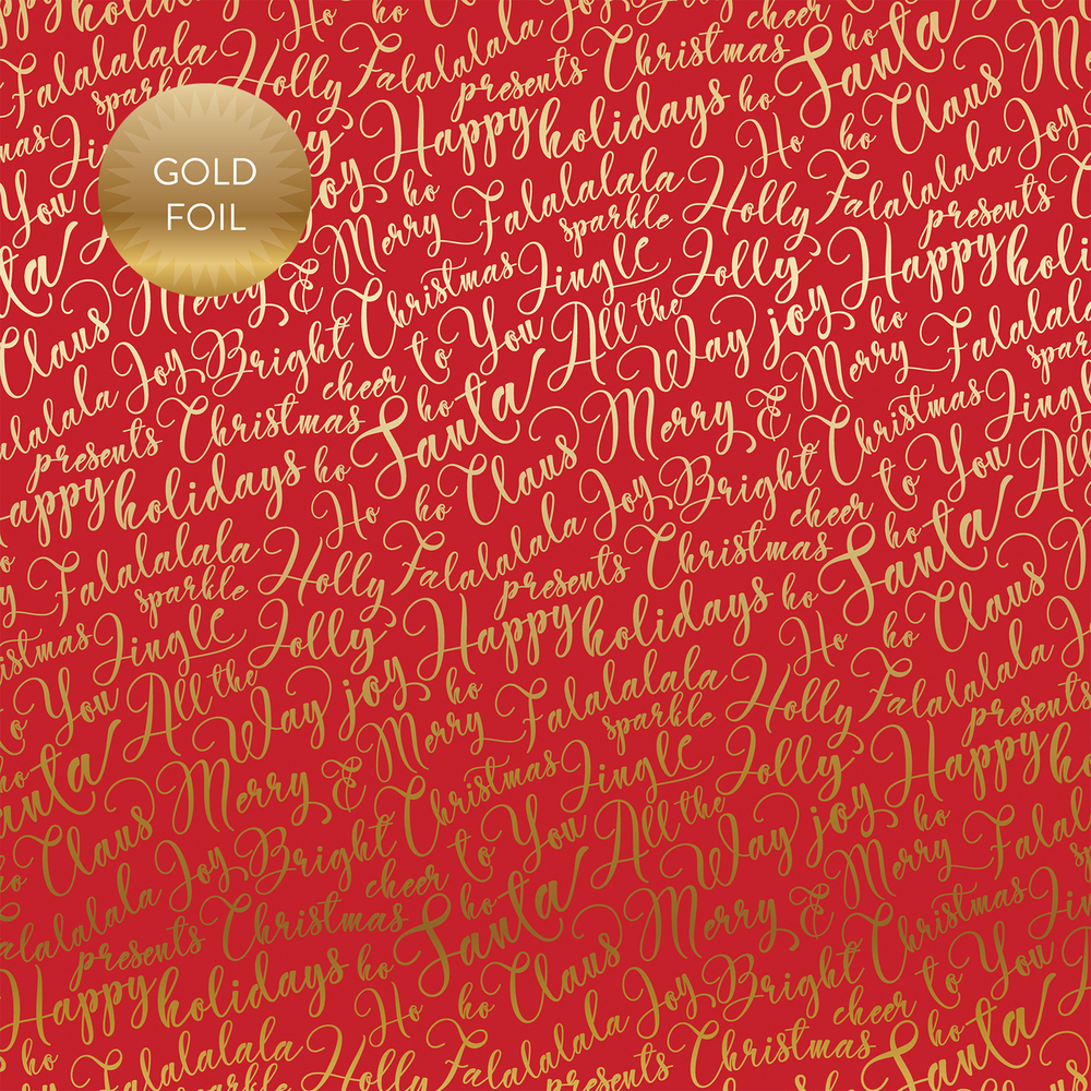 Jolly Words - Gold Foiled - Echo Park