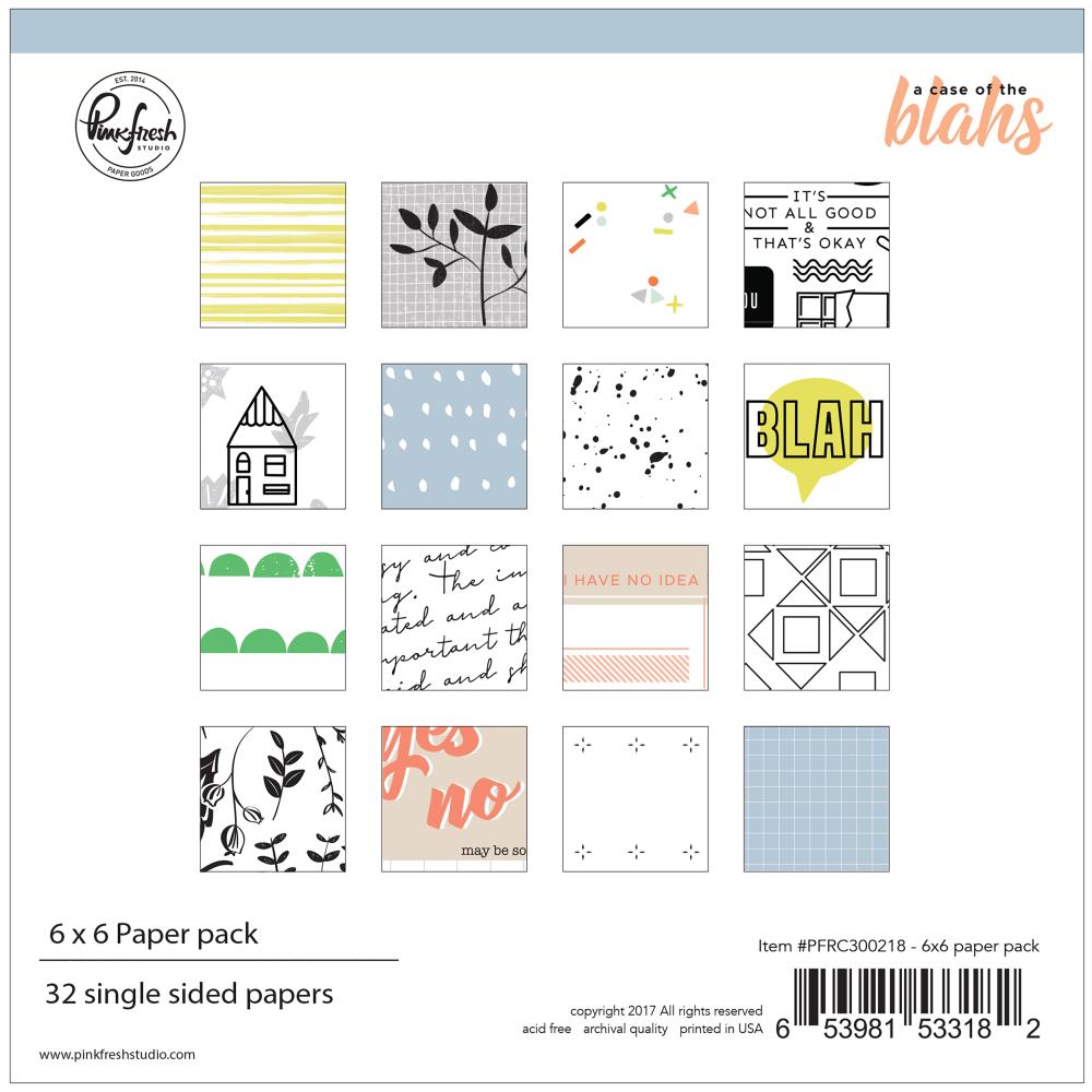 A Case Of The Blahs - Pinkfresh Studio - 6x6"