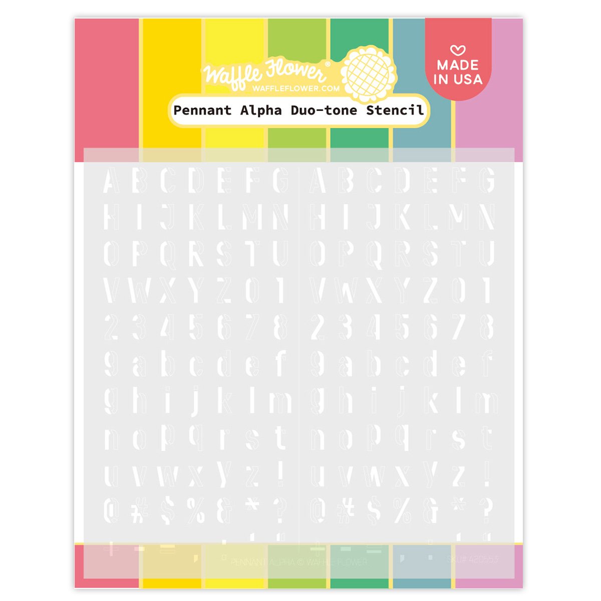 Pennant Alpha Duo-tone - Stencil