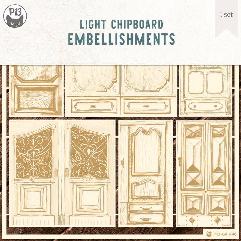 04 - Light Chipboard Embelishments - The Garden of Books