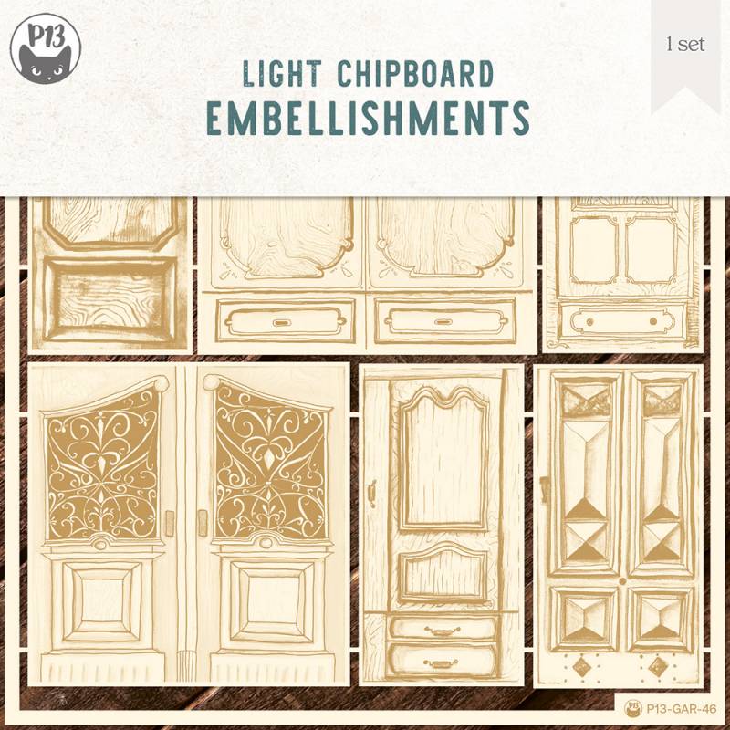 04 - Light Chipboard Embelishments - The Garden of Books 04 - Light Chipboard Embelishments - The Garden of Books