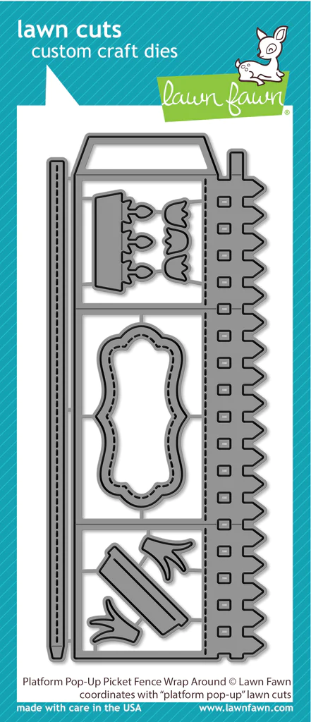 Platform Pop-Up Picket Fence Wrap Around - Lawn Cuts