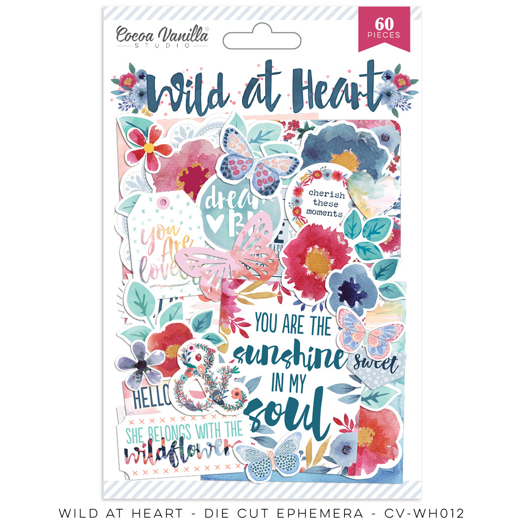 Die Cut Ephemera - Wild At Heart