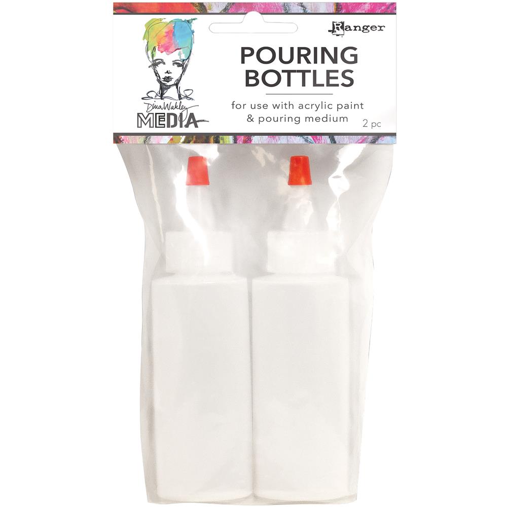 Media Pouring Bottles Set 2/Pkg - Dina Wakley