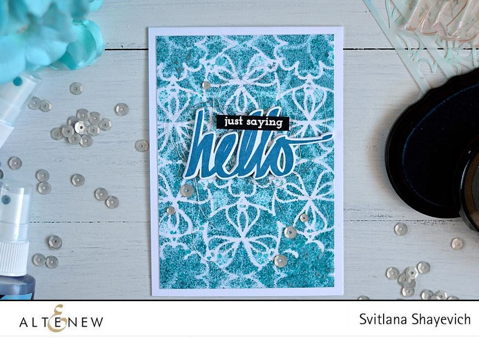 Layered Medallion B - Stencil Layered Medallion B - Stencil