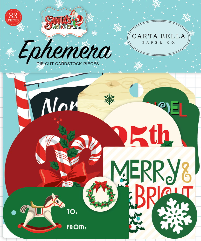 Santa's Workshop Ephemera - Carta Bella