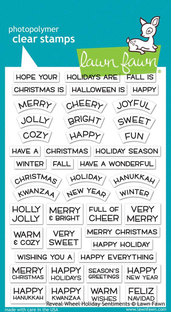 Reveal Wheel Holiday Sentiments