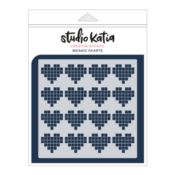 Mosaic Hearts - Stencil Mosaic Hearts - Stencil
