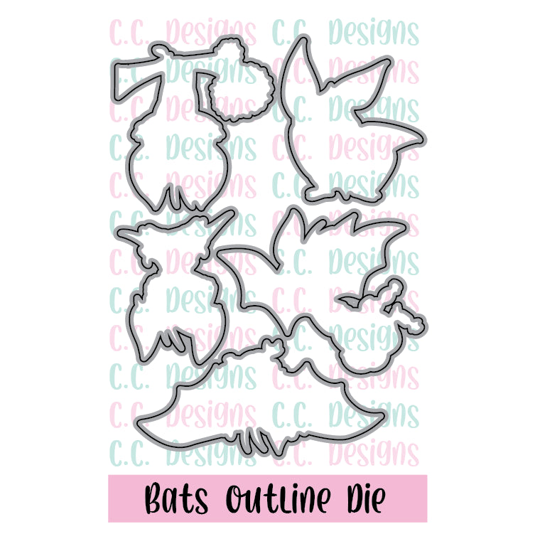 Bats - Outline Metal Die