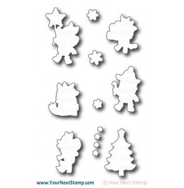 Winter Unicorns Rock - Die Set