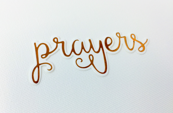 Prayers Foil Impressions - Die