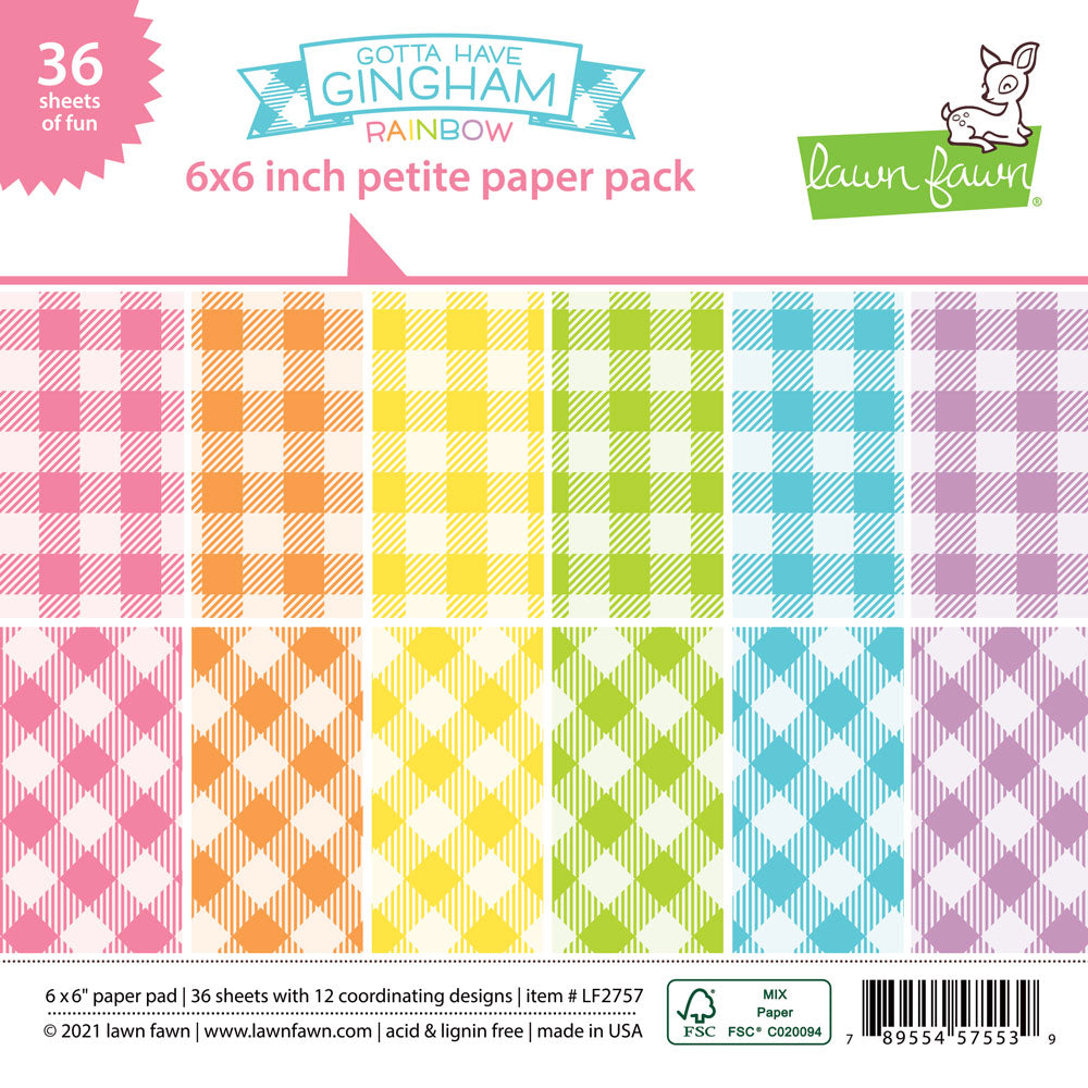 Gotta Have Gingham Rainbow - Petite Paper Pack Gotta Have Gingham Rainbow - Petite Paper Pack
