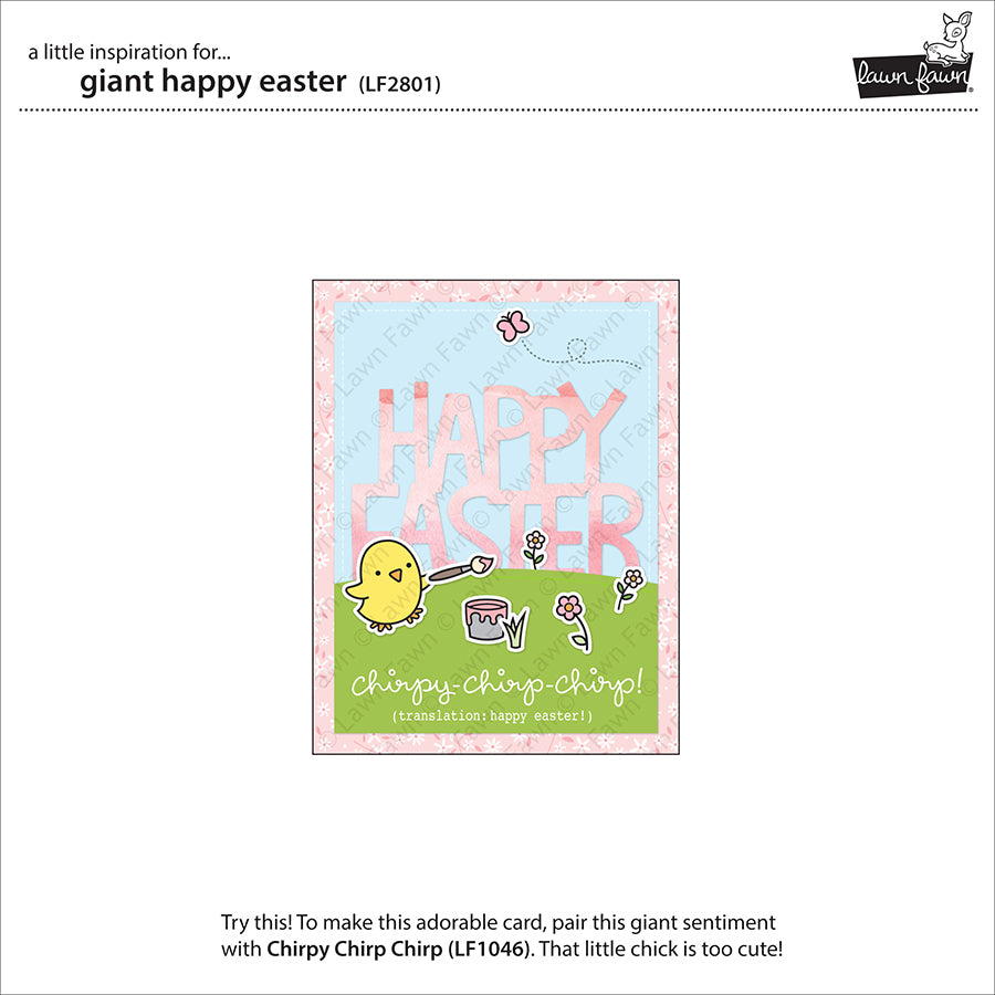 Giant Happy Easter - Lawn Cuts