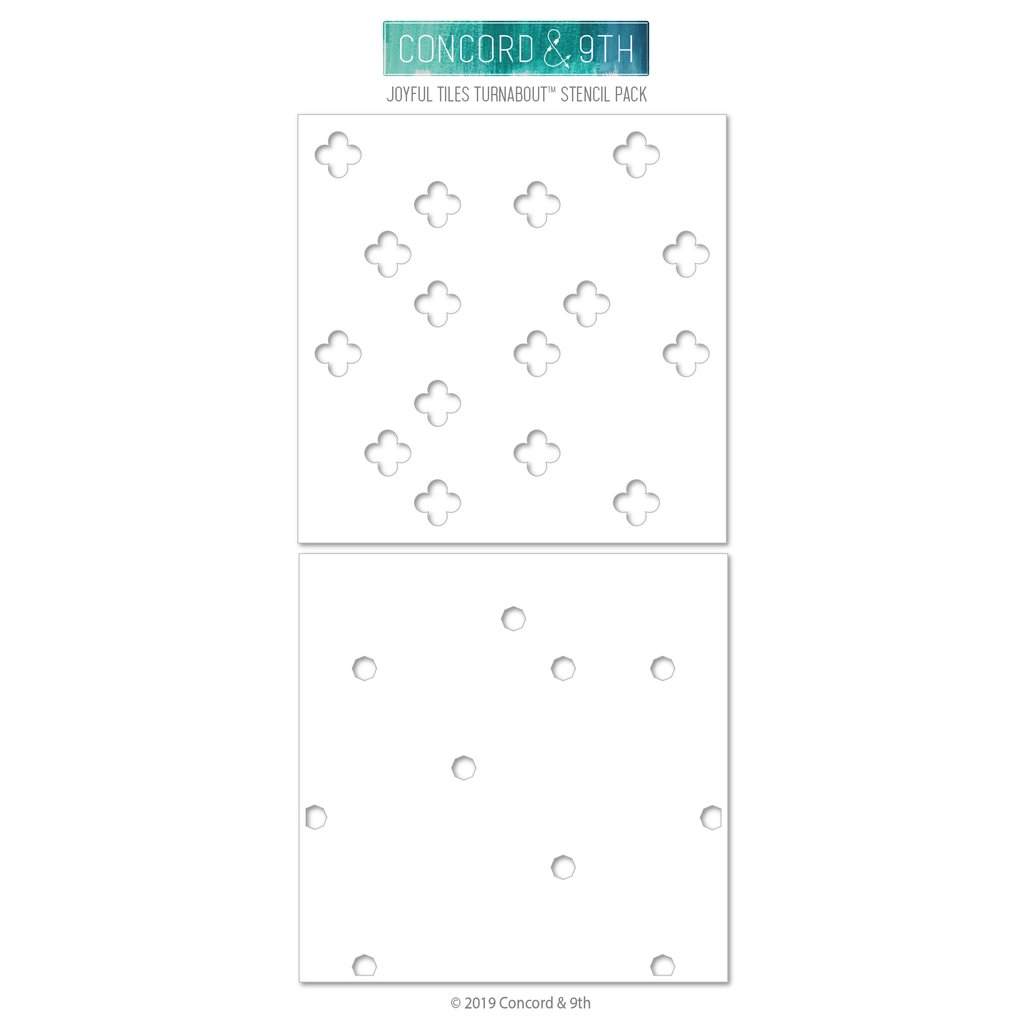 Joyful Tiles Turnaboutâ„¢ - Stencil Pack