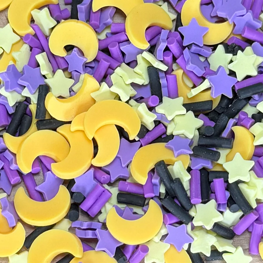 Halloween Moon And Star - Clay Pieces Halloween Moon And Star - Clay Pieces
