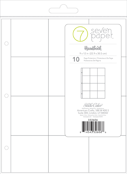 Studio Calico - Seven Paper Handbook - 3x3 Pockets - 9x12"