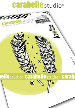 Feathers d'Azo by Azoline - Cling Stamp A7