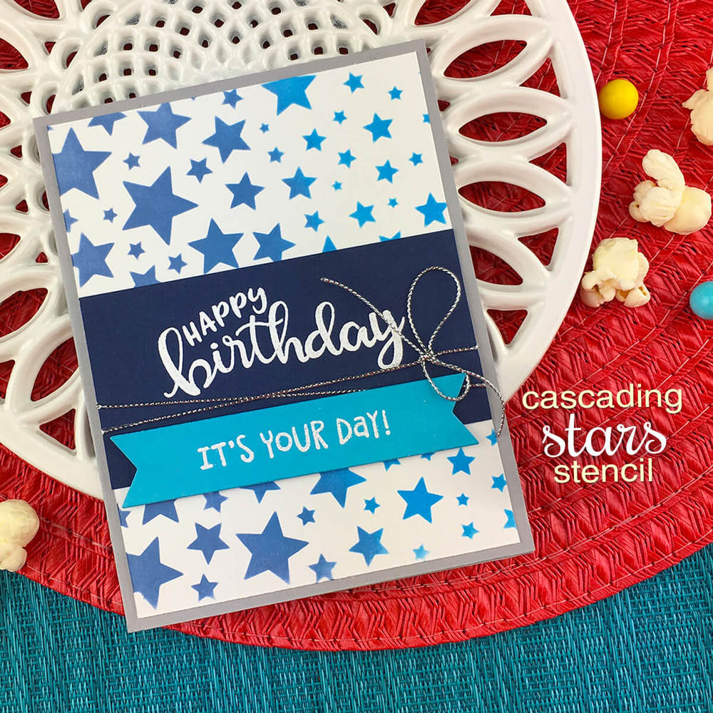 Cascading Stars - Stencil Cascading Stars - Stencil