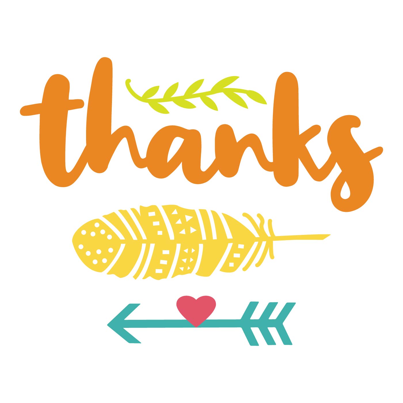 Thanks, Feather By Lynda Kanase - Die Set Thanks, Feather By Lynda Kanase - Die Set