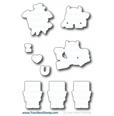 Silly Love Monsters - Die Set