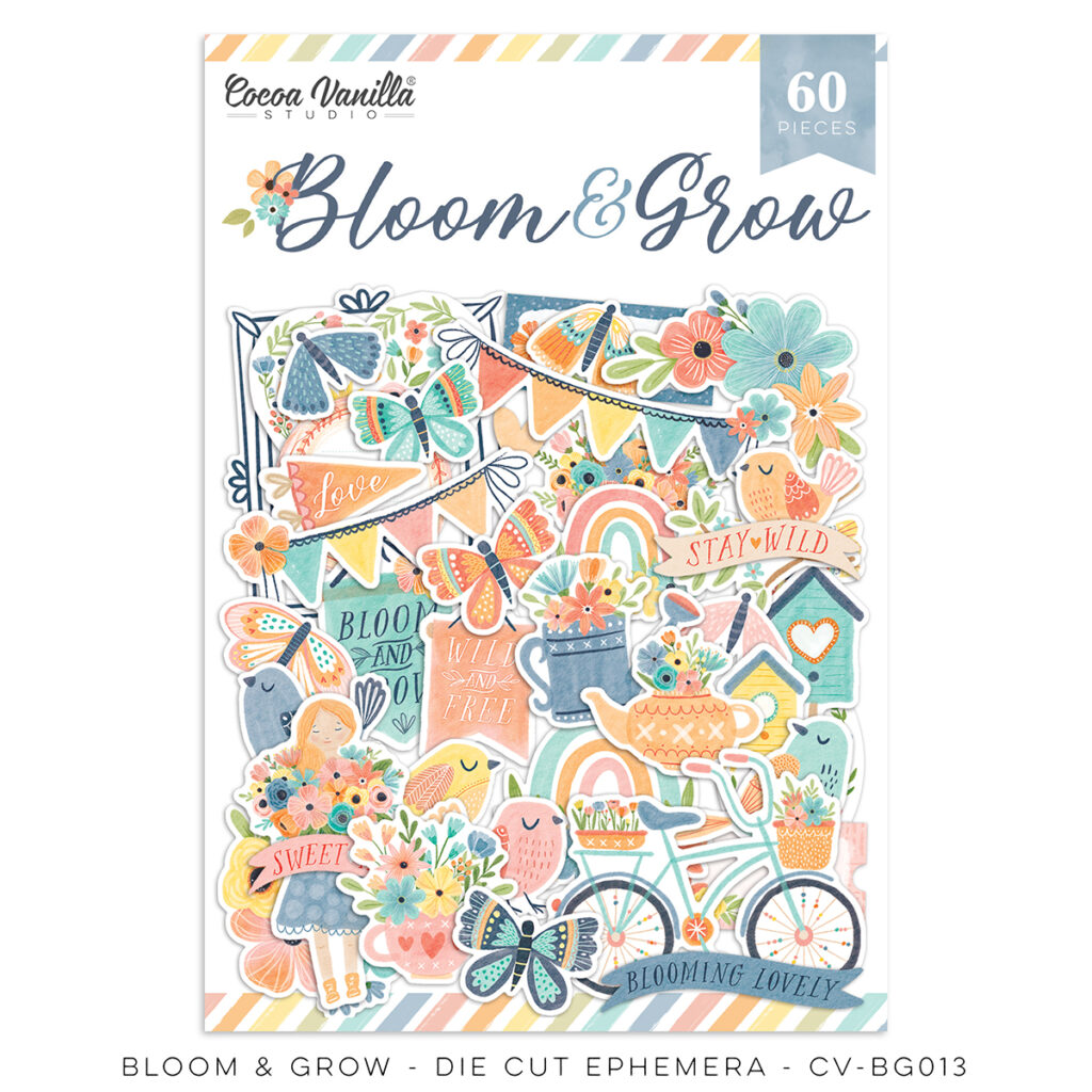 Die Cut Ephemera - Bloom & Grow  Die Cut Ephemera - Bloom & Grow