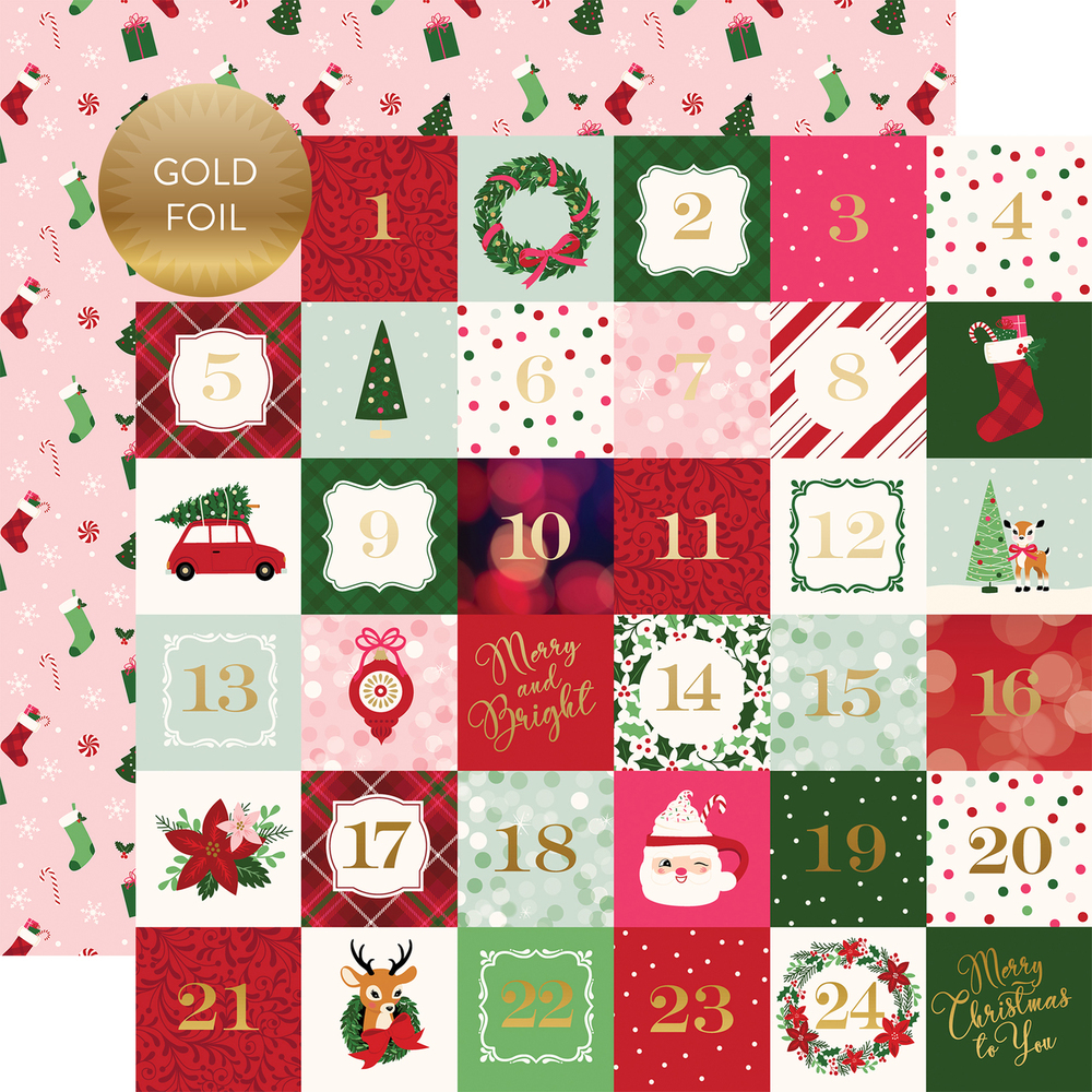 2x2 Journaling Cards - Gold Foiled - Echo Park