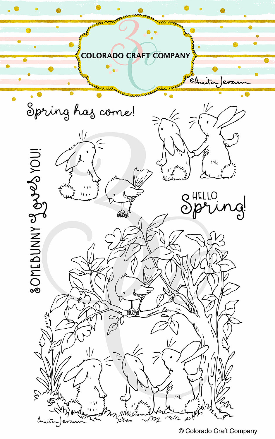Bunnies & Robin - Anita Jeram