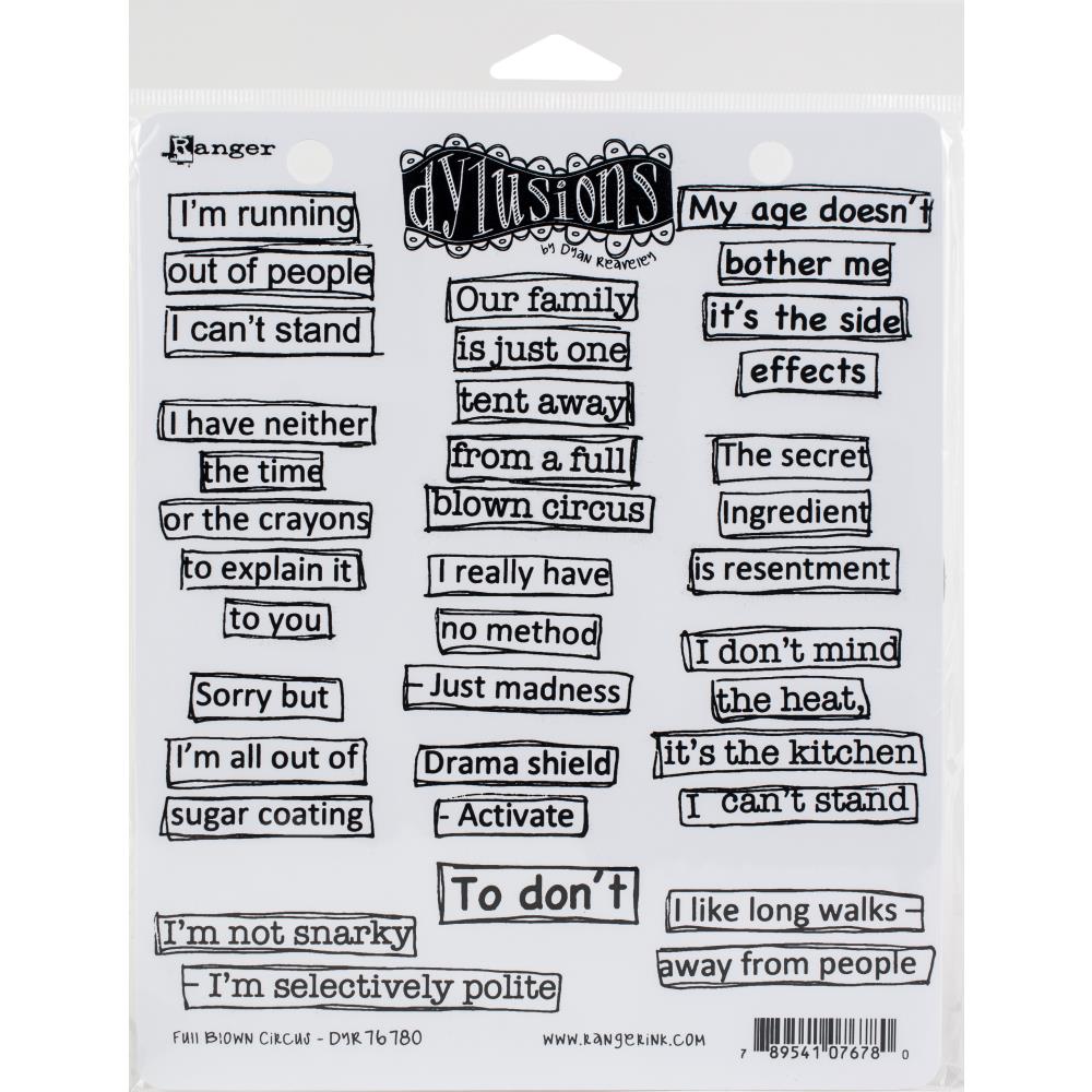 Full Blown Circus - Dyan Reaveley's Dylusions Cling Stamp