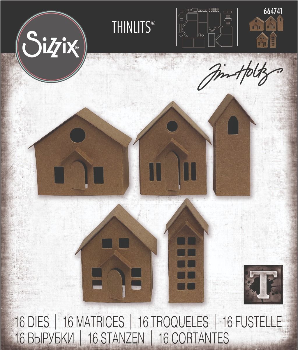 Paper Village - Sizzix Thinlits Dies By Tim Holtz
