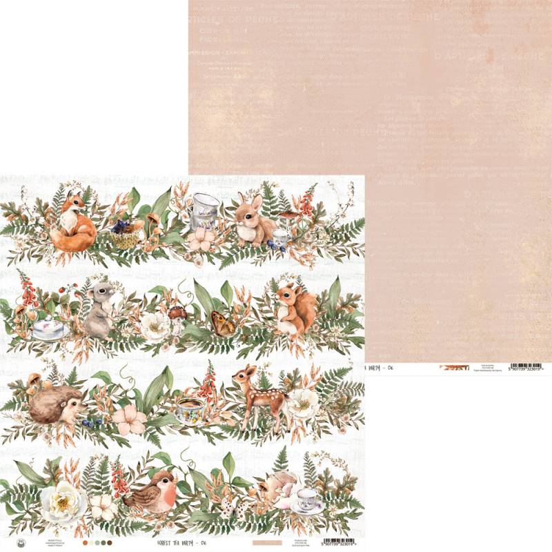 Paper 06 - 12"x12" - Forest Tea Party