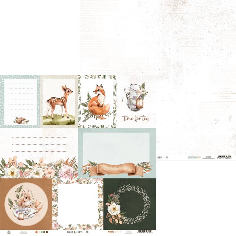 Paper 05 - 12"x12" - Forest Tea Party Paper 05 - 12"x12" - Forest Tea Party