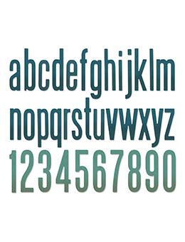Alphanumeric Classic  - Sizzix Thinlits Dies By Tim Holtz