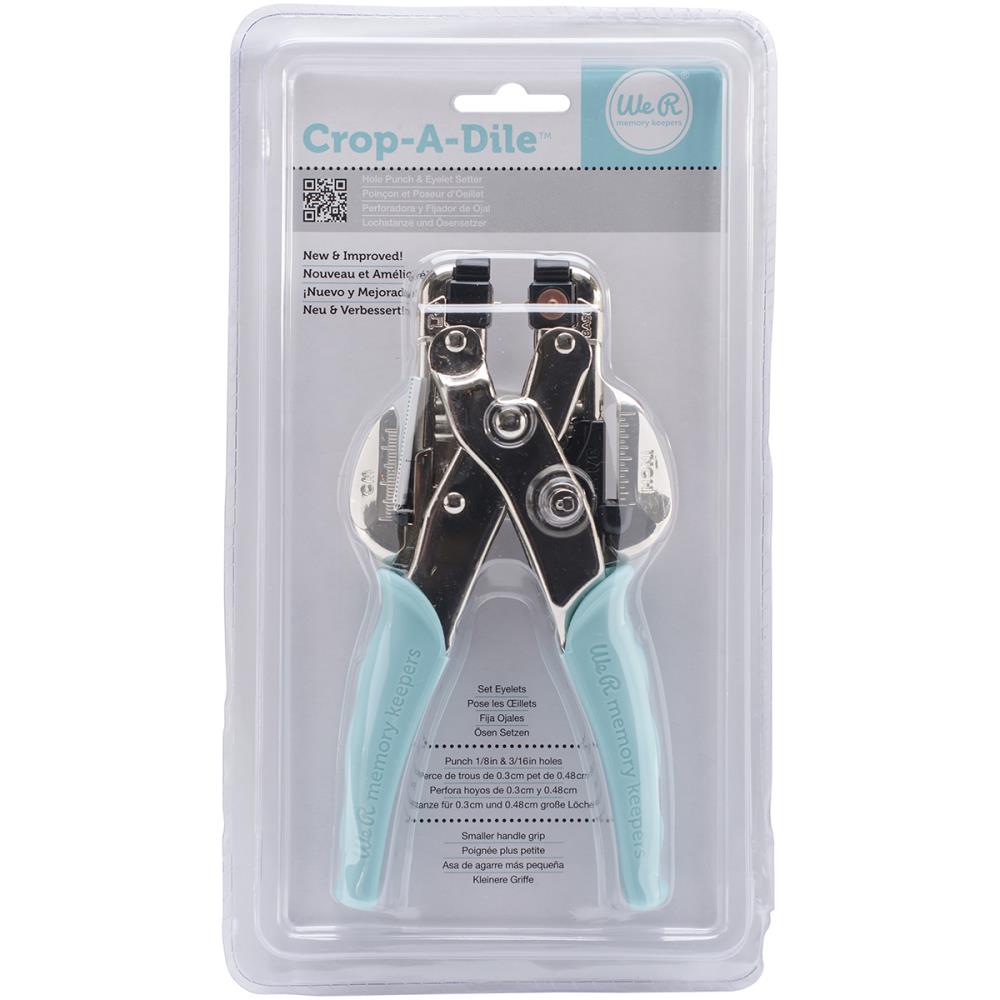 Crop-A-Dile Hole Punch & Eyelet Setter- Aqua