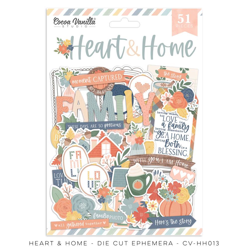 Die Cut Ephemera - HEART & HOME Die Cut Ephemera - HEART & HOME