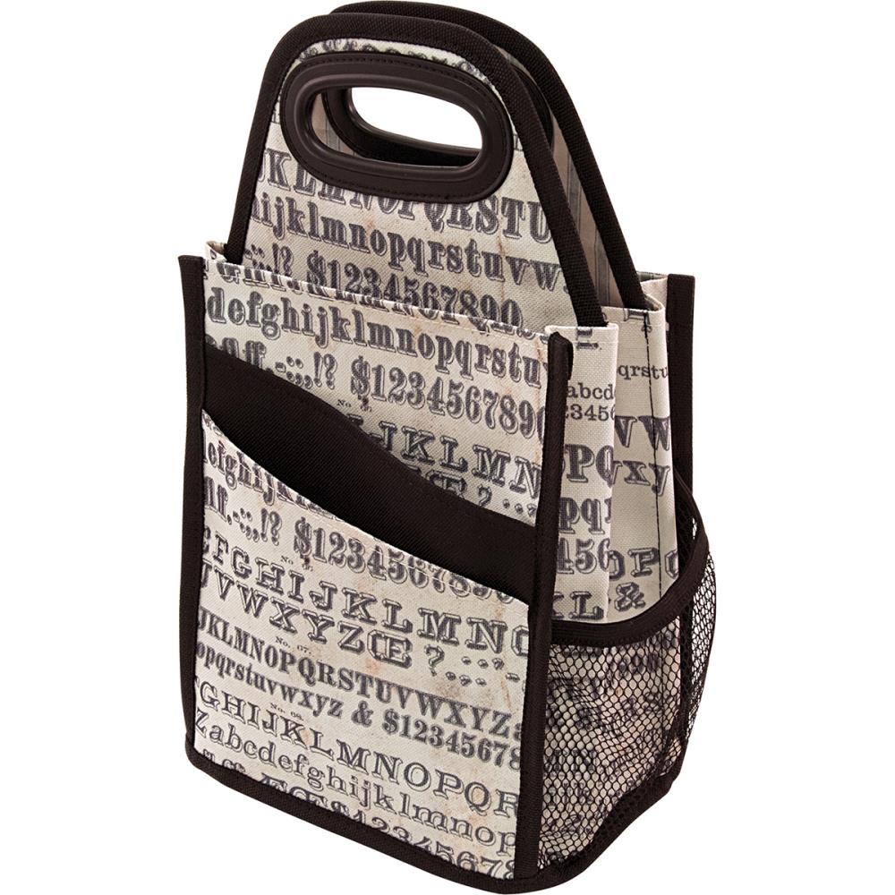 Tim Holtz Storage Studios Typography Spinning Craft Tote Tim Holtz Storage Studios Typography Spinning Craft Tote