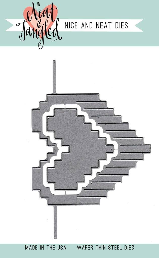 Pixelated Heart - Nice and Neat Dies
