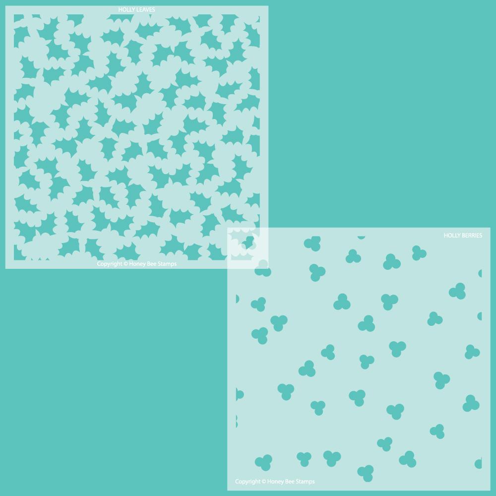 Holly and Berries - Set of 2 Holly and Berries - Set of 2