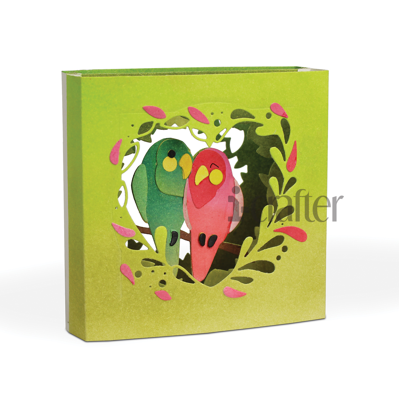 Tunnel Card, Love Birds - Die Set