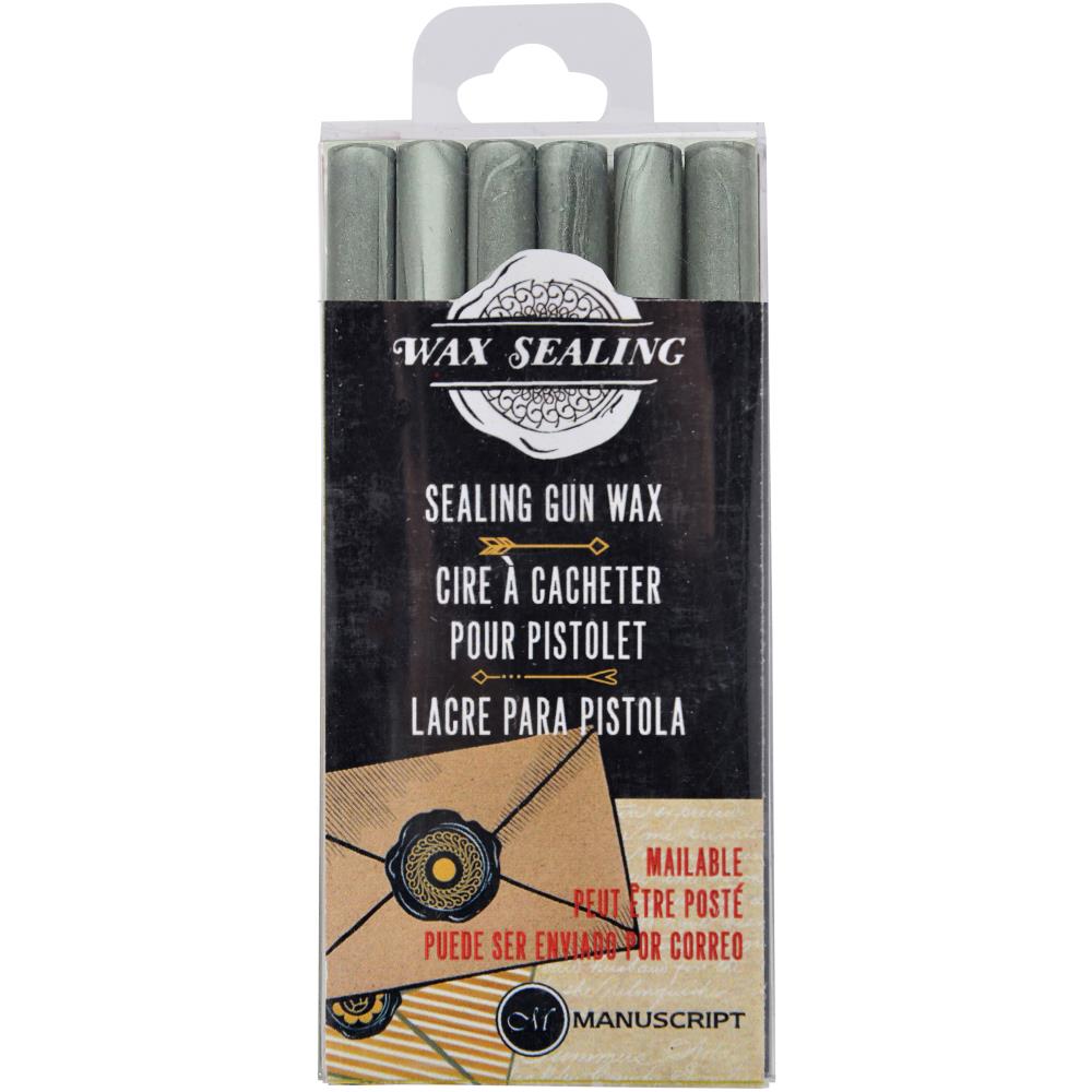 Sealing Wax Gun Sticks 6/Pkg - Silver