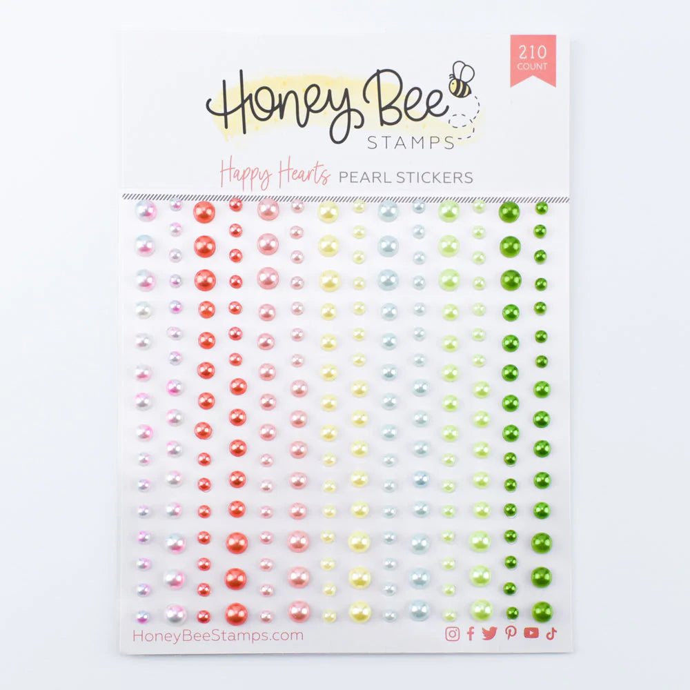 Happy Hearts - Pearl Stickers 