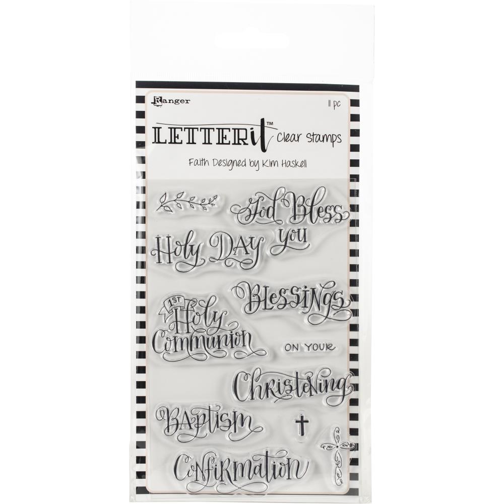 Faith - Ranger Letter It Clear Stamp Set