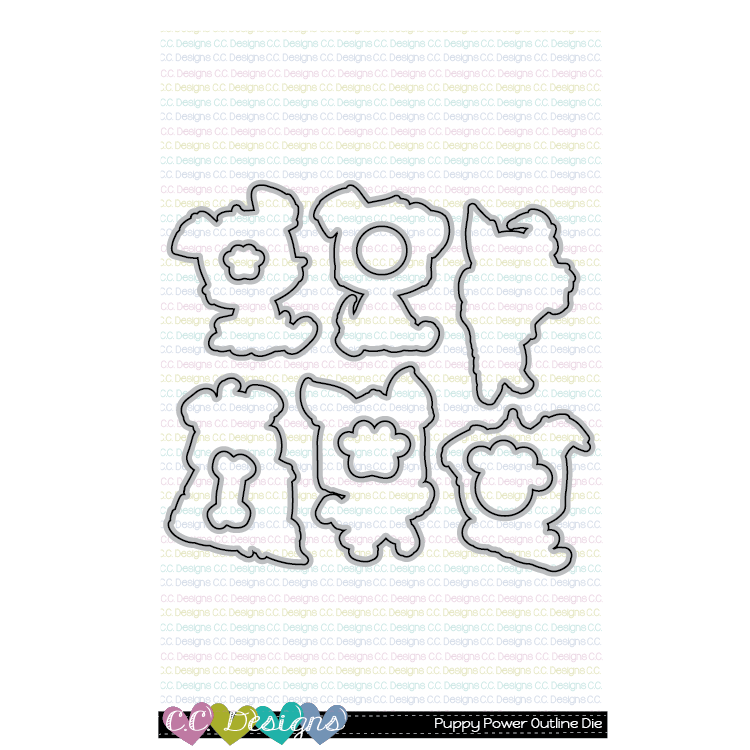 Puppy Power - Outline Metal Die Puppy Power - Outline Metal Die