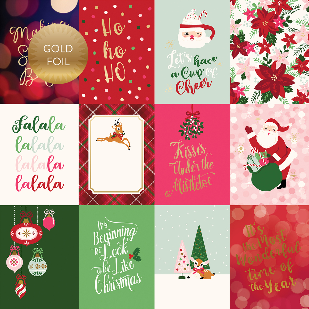 3x4 Journaling Cards - Gold Foiled - Echo Park 3x4 Journaling Cards - Gold Foiled - Echo Park