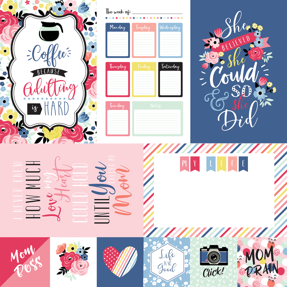 4x6 Journaling Cards - I am Mom - Echo Park