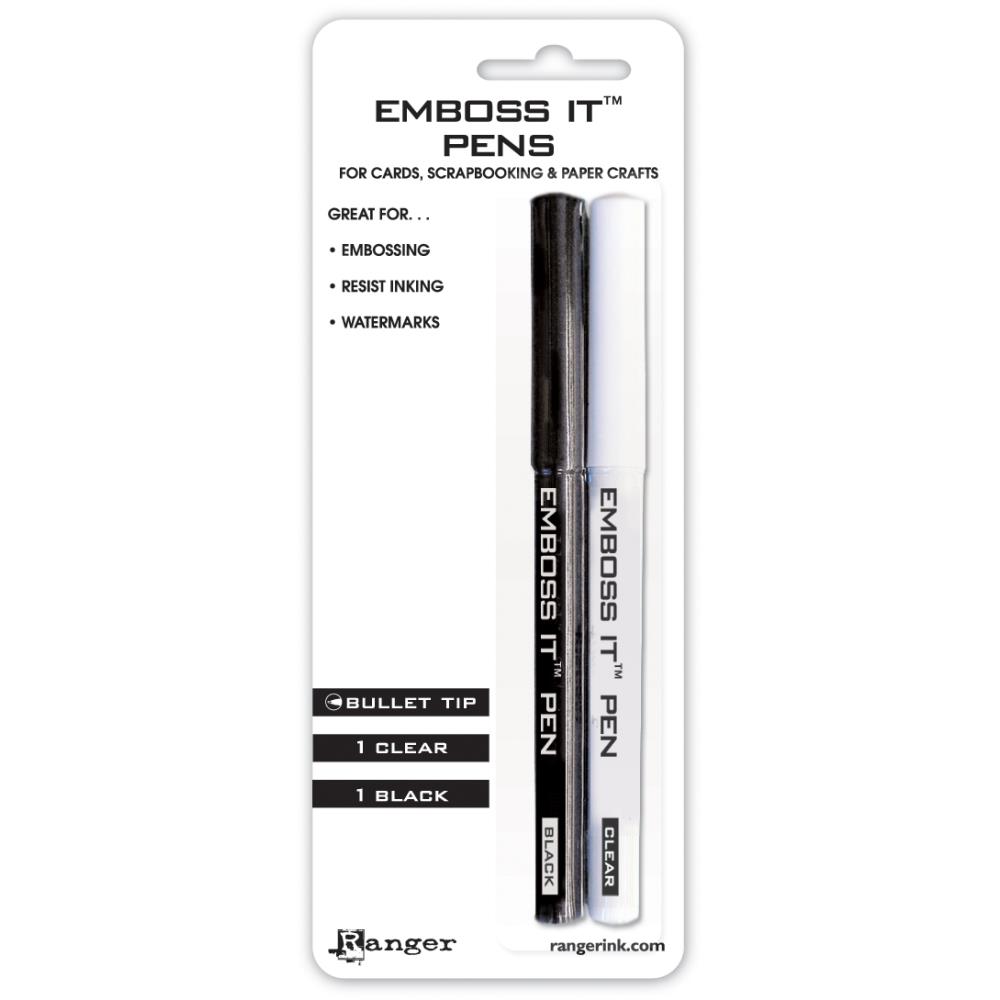 Ranger Emboss It Pens 2/Pkg - Black & Clear