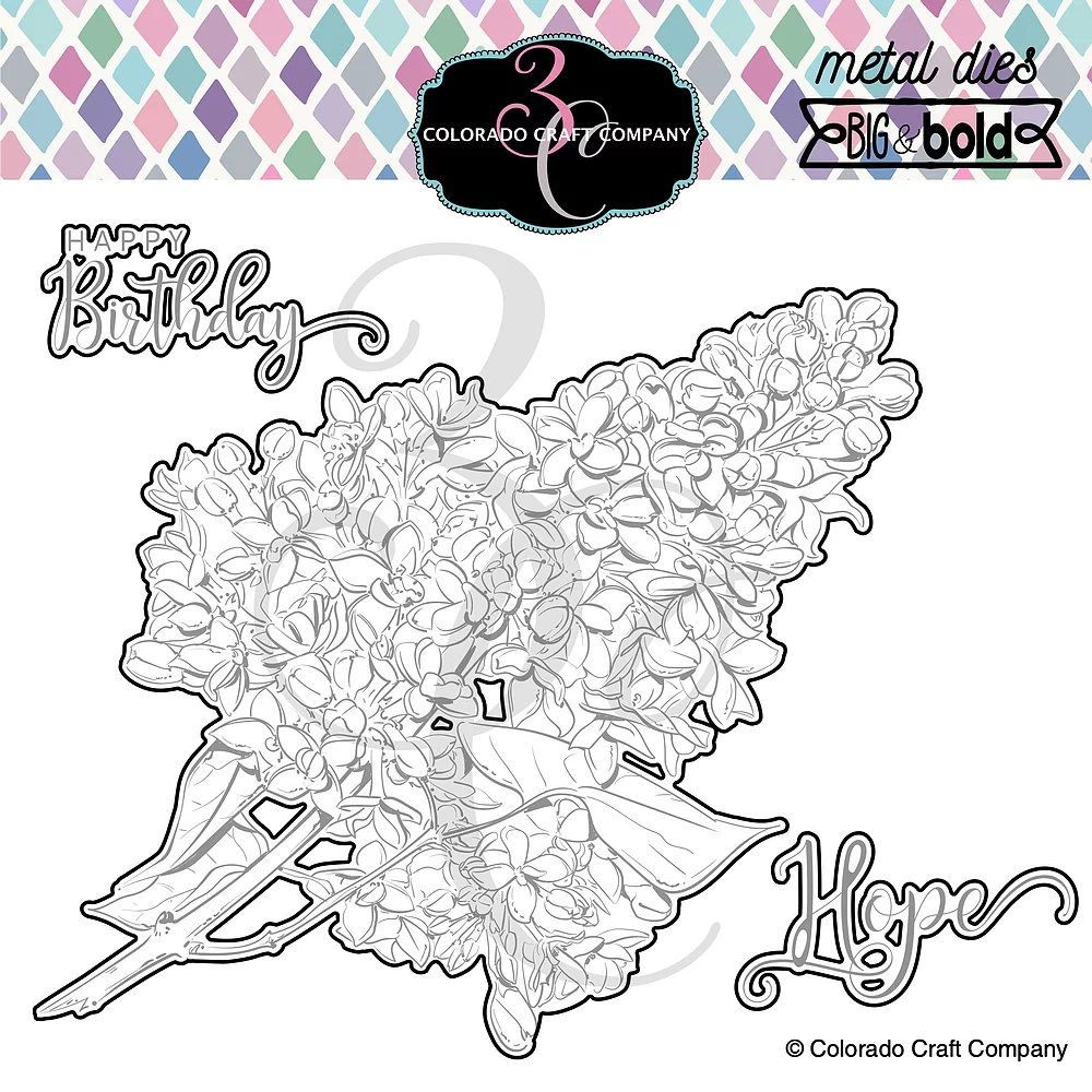 Just Because Lilacs - Big & Bold - Die Set