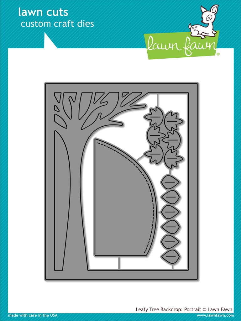 Leafy Tree Backdrop: Portrait- lawn cuts