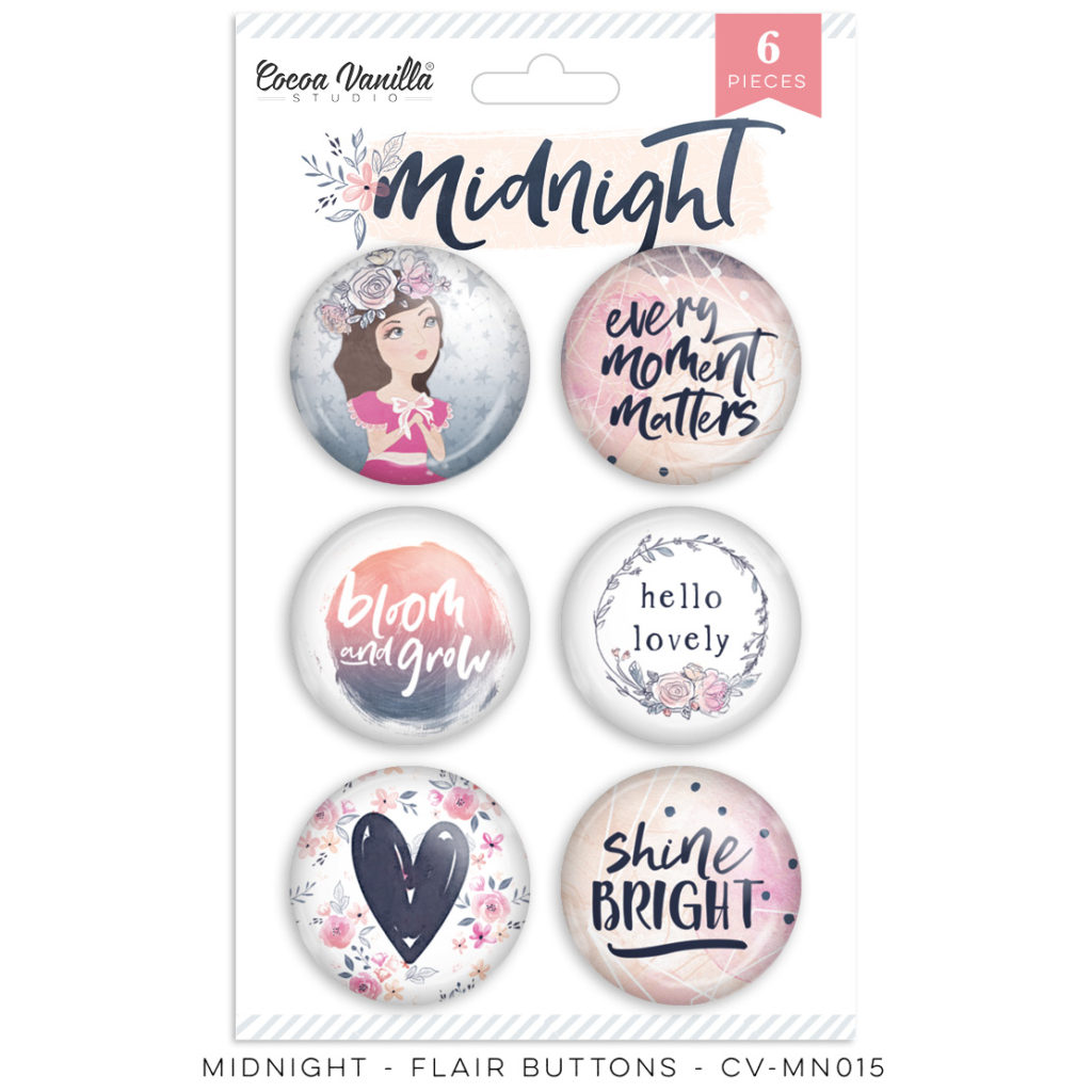 Flair Buttons - Midnight Flair Buttons - Midnight