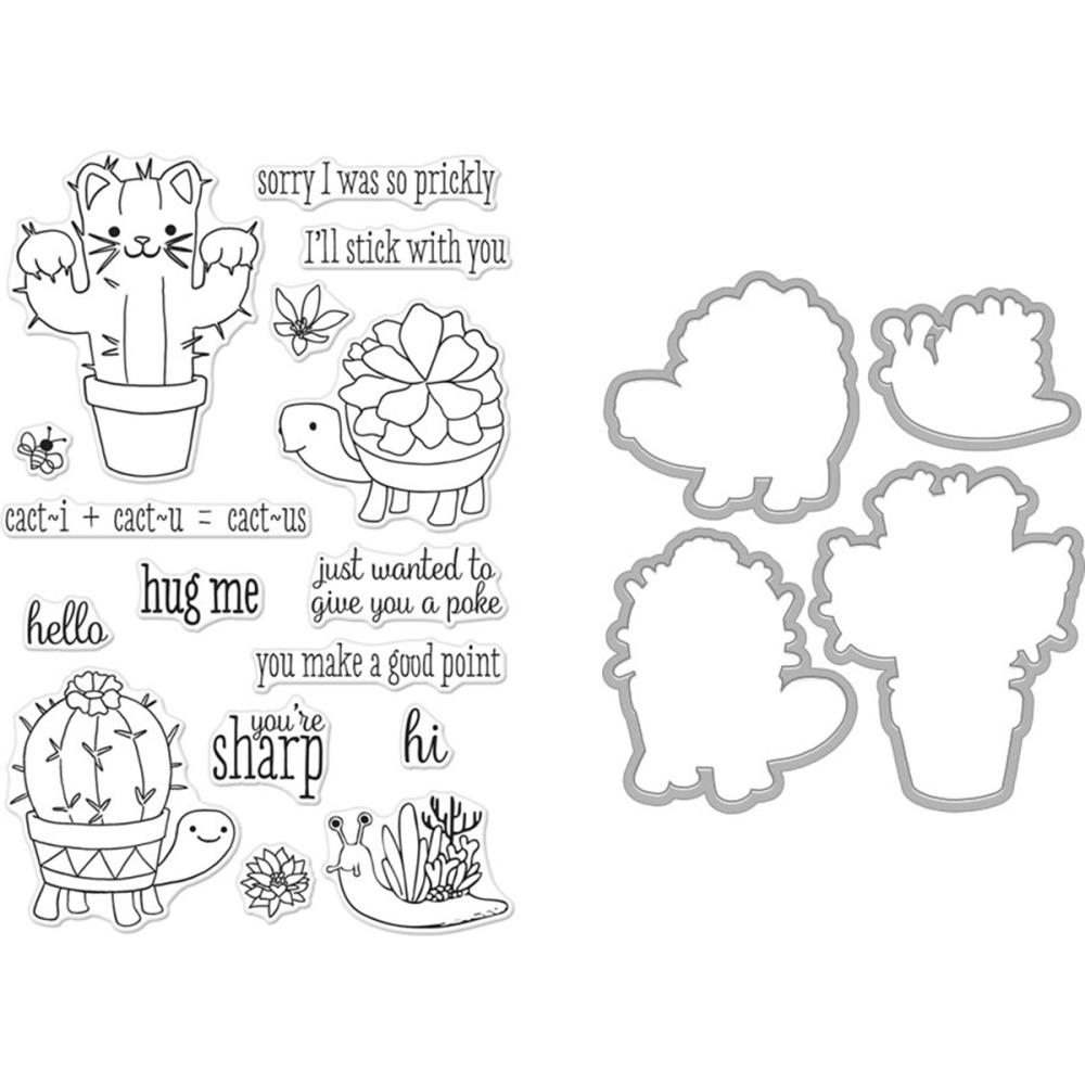 Cactus Animal - Hero Arts Clear Stamp & Die Combo